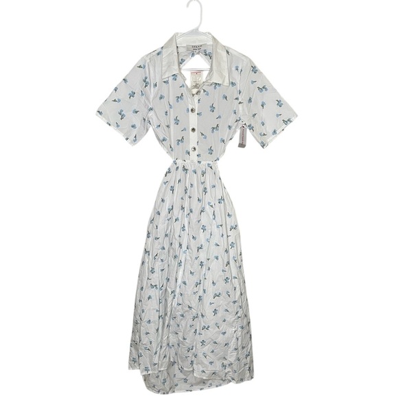 NWT Dream Sister Jane Lapis Shell Shirt Dress Women's Size Large Brilliant White - Picture 5 of 12